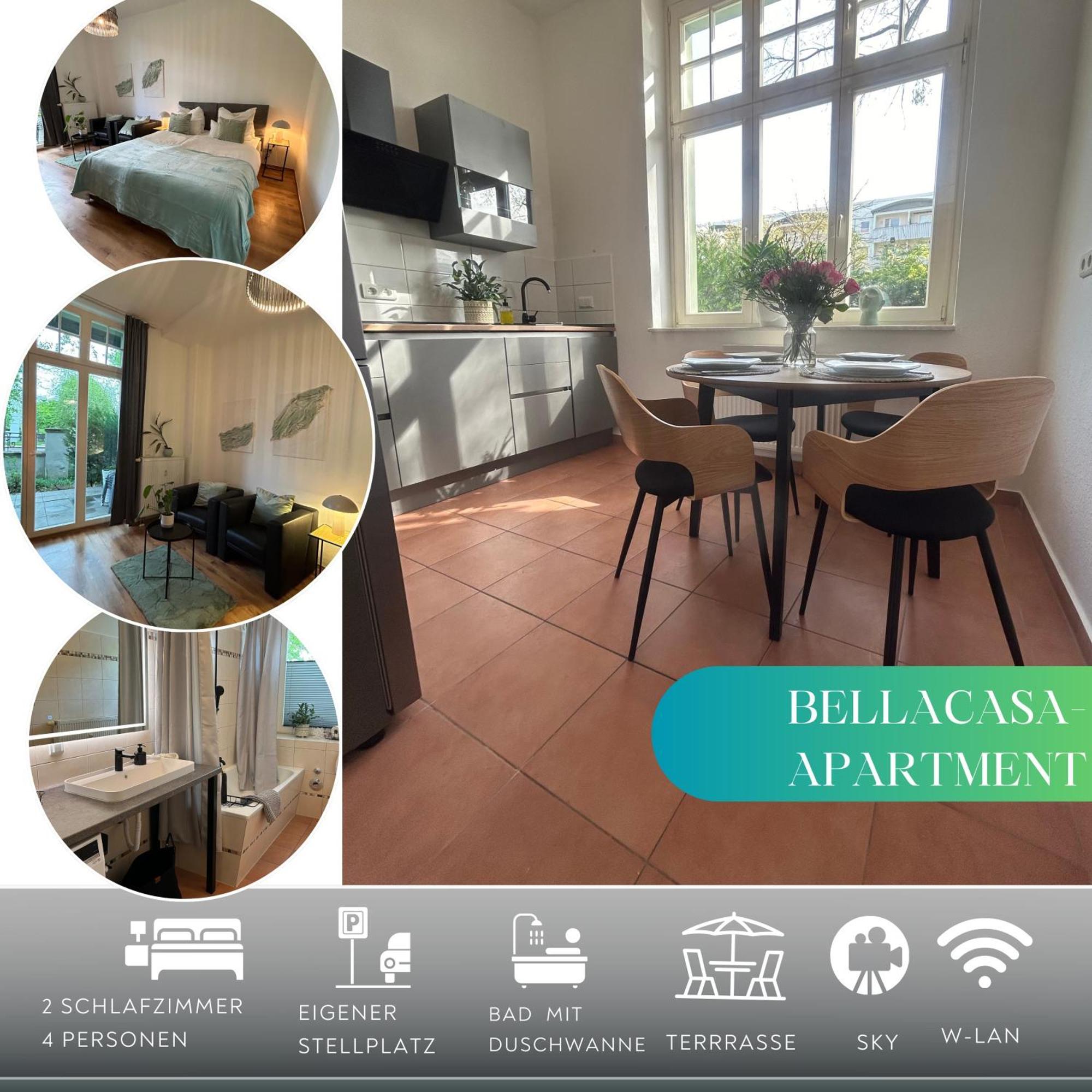 Mintara Komfort Apartment Mit Grill -Terrasse, Sky Und Parkplatz Magdeburg Exterior foto